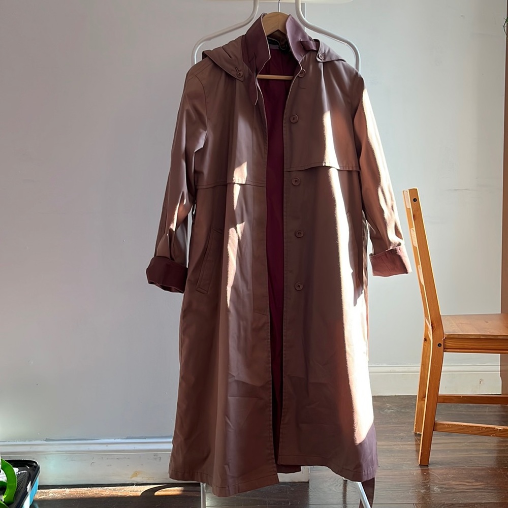 London Fog Pink Trench Coat